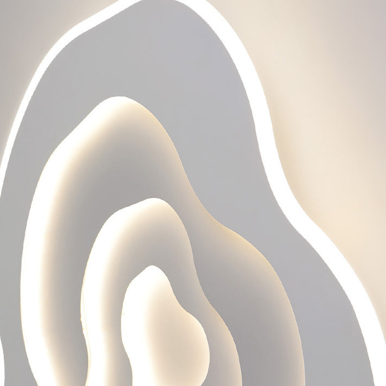 Lustre Plafonnier LED en Acrylique et Fer Minimaliste Moderne pour Salon 