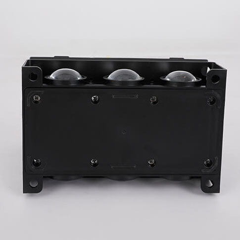 Modern Minimalist Outdoor Solar Square Panel Plastic LED Waterproof Outdoor Wall Sconce Lamp for Outdoor Patio