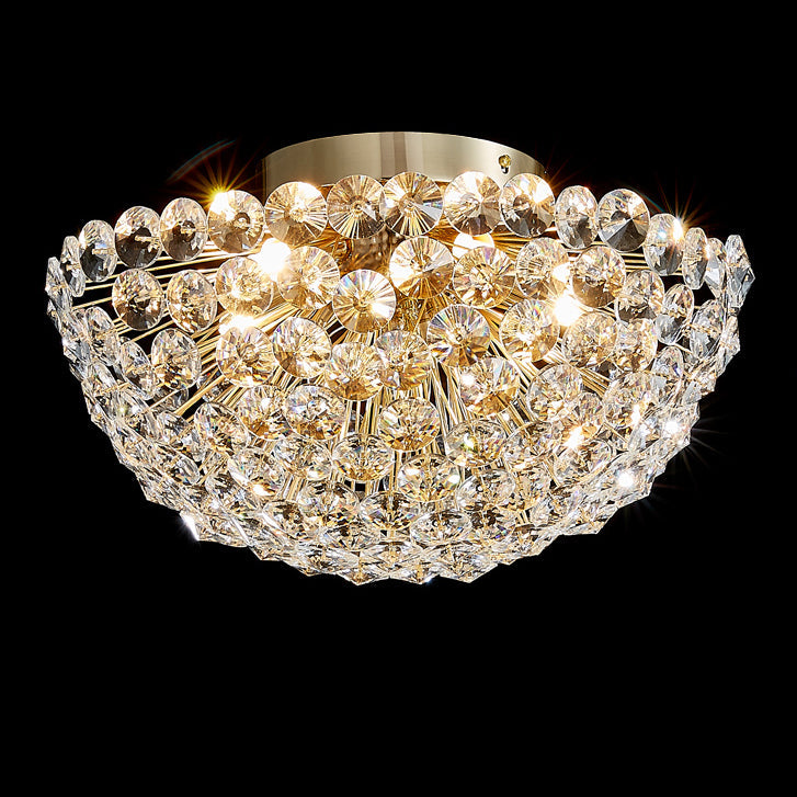 Contemporain Créatif Pissenlit Aluminium Cristal 4/5/6/ Lumière Plafonnier Pour Salon 