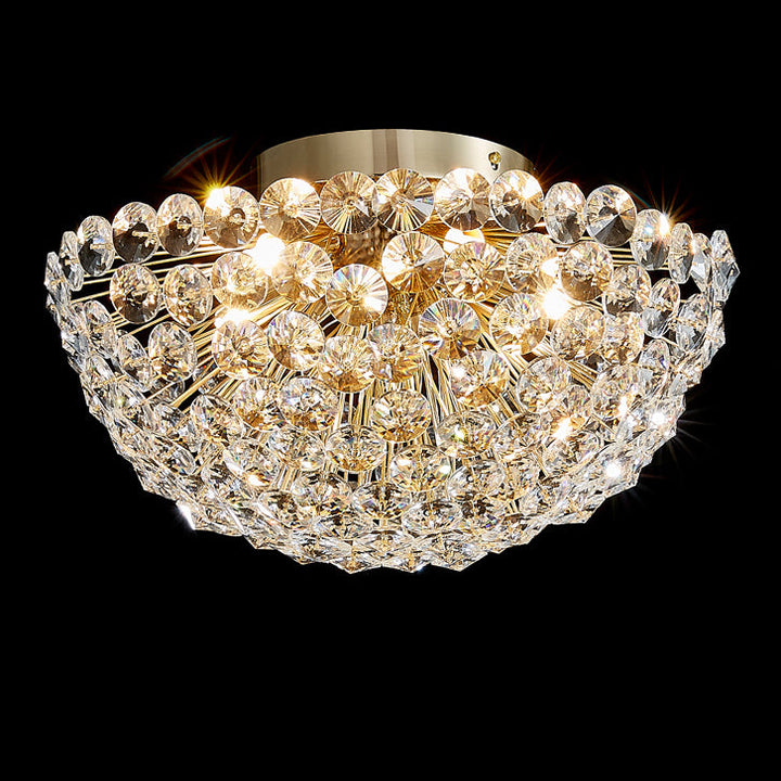 Contemporain Créatif Pissenlit Aluminium Cristal 4/5/6/ Lumière Plafonnier Pour Salon 