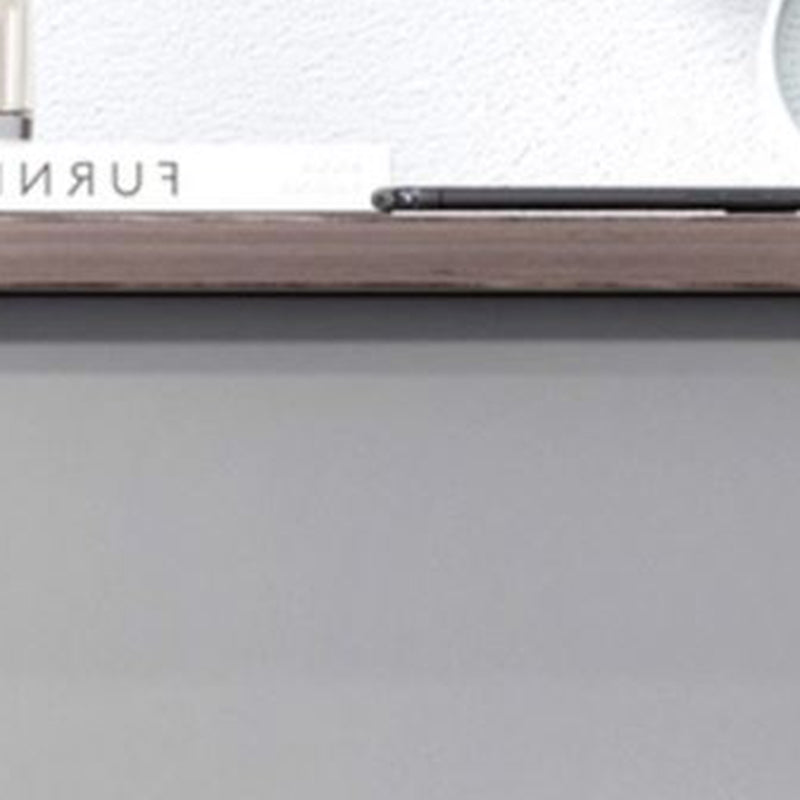 Table de chevet moderne minimaliste à dessus carré en panneau haute densité avec 1 tiroir pour chambre 