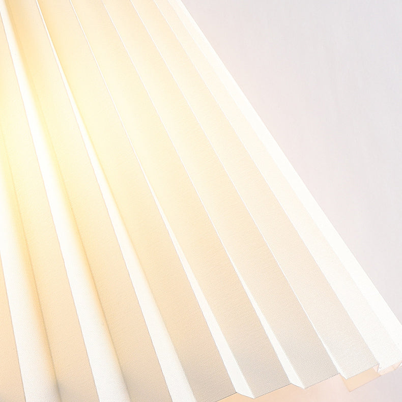 Applique murale contemporaine nordique en fer PVC cubique plissé 1-lumière pour chevet 