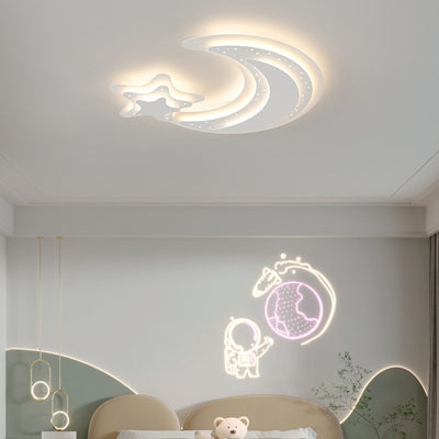 Luz de techo LED de montaje empotrado de hierro acrílico contemporáneo creativa para dormitorio 