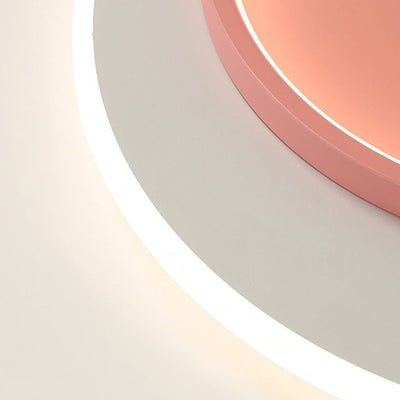 Moderne Einfachheit Kinder Eisen Acryl Kaninchen Runde LED Unterputz Deckenleuchte Für Schlafzimmer 