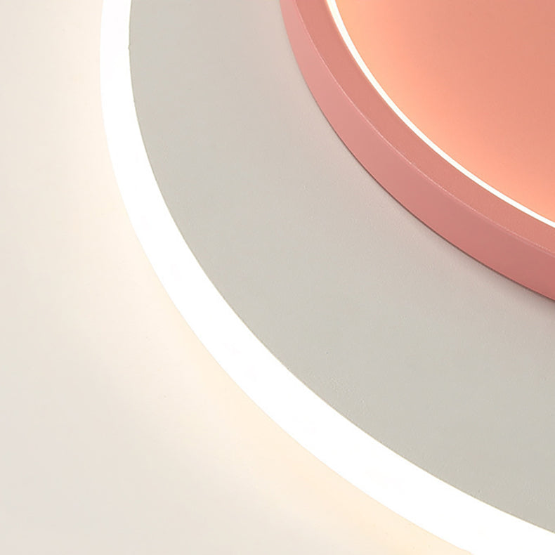 Moderne Einfachheit Kinder Eisen Acryl Kaninchen Runde LED Unterputz Deckenleuchte Für Schlafzimmer 