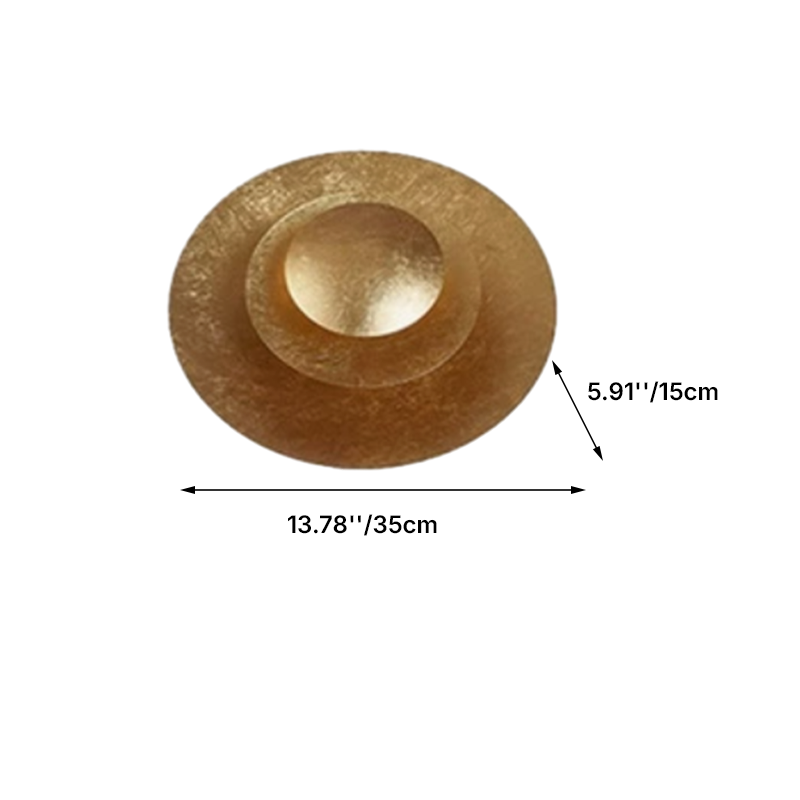 Applique Murale LED Ronde en Fer Moderne de Luxe pour Salon 