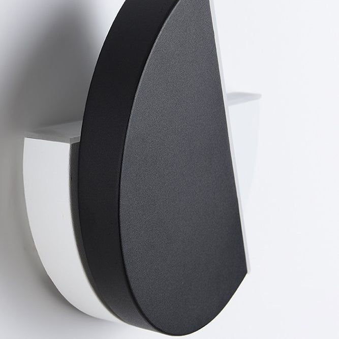 Applique murale LED en fer acrylique rond rotatif minimaliste moderne pour salon 
