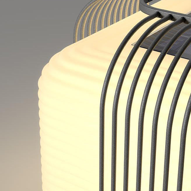 Lumière paysagère LED en acier inoxydable étanche solaire de simplicité moderne pour jardin, lumière extérieure cubique carrée en PE 
