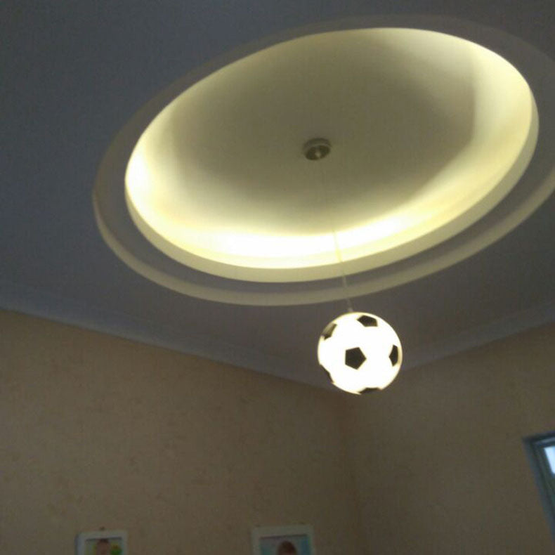 Suspension Luminaire à 1 Lumière avec Abat-jour en Verre et Fer Créatif Contemporain pour Chambre 
