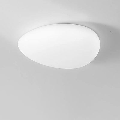 مصباح سقف LED بتصميم إسكندنافي بسيط مع غطاء مصباح على شكل حصى 