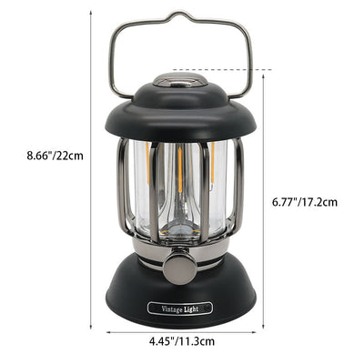 Luz de camping al aire libre USB LED ABS de hierro cilíndrico impermeable minimalista moderna para patio exterior 