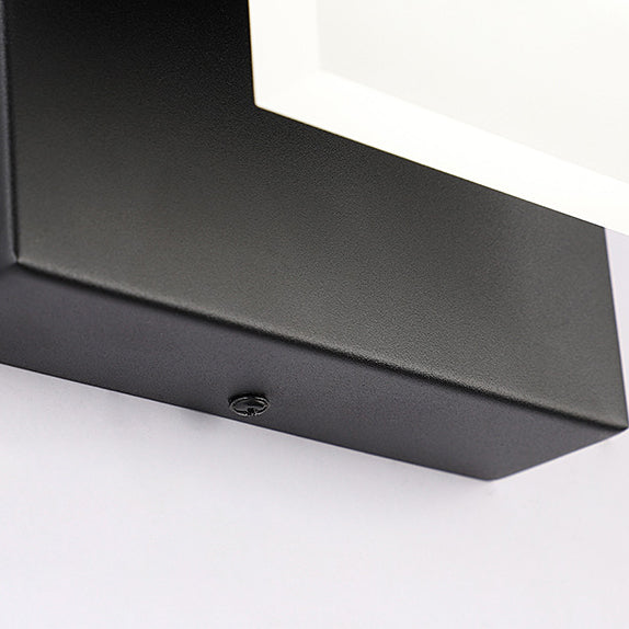 Aplique de pared LED de hierro aluminio PS moderno minimalista rectangular para dormitorio 