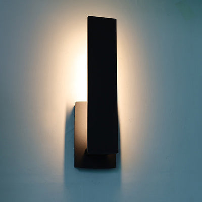 Conception géométrique de simplicité contemporaine Applique murale LED étanche en aluminium pour jardin 