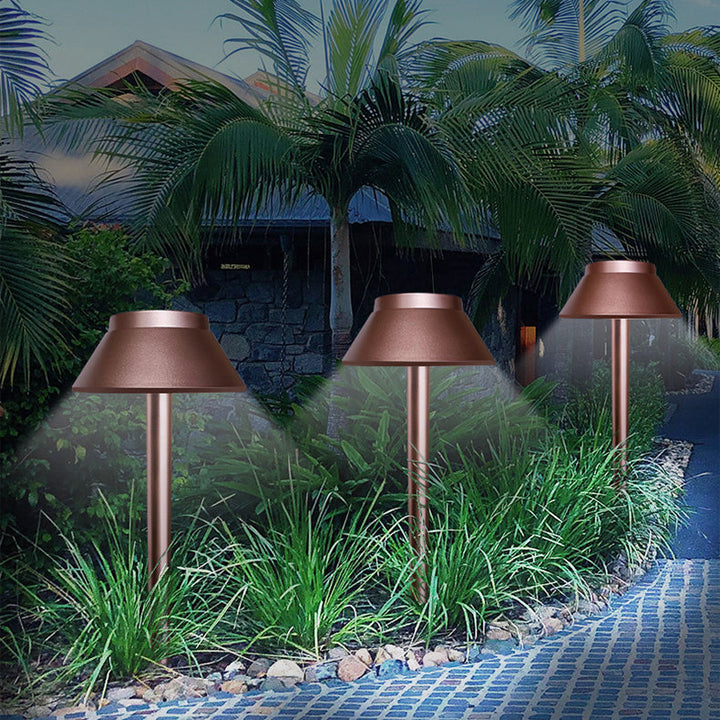 Luz de paisaje LED de hongo solar impermeable minimalista moderna de ABS PVC para jardín 