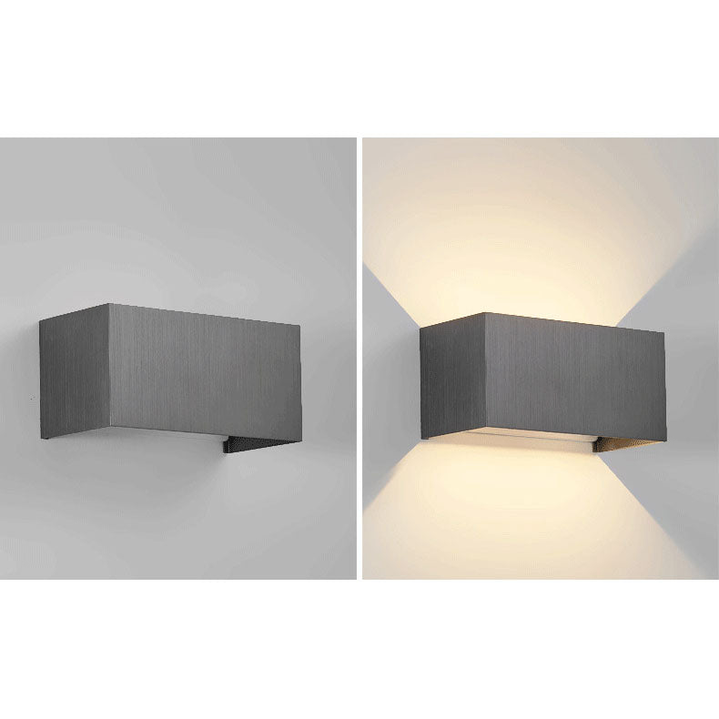 مصباح حائط LED للقراءة بتصميم إسكندنافي بسيط من الألمنيوم بمربع مسطح وشعاع قابل للتعديل 