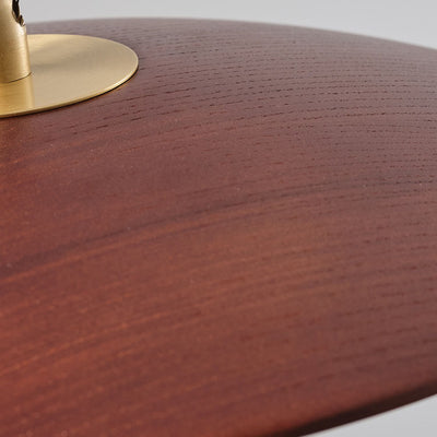 Modern Minimalist Log Long Line Circular 1-Light Pendant Light