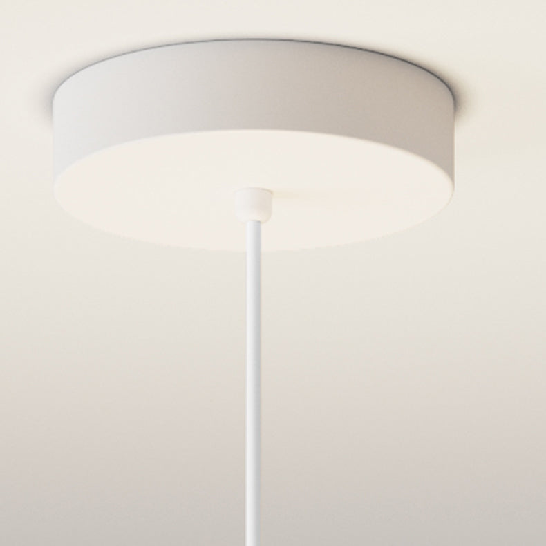 Lámpara colgante contemporánea creativa de resina con forma de conejo y luna de 1 luz para niños, para sala de estar 