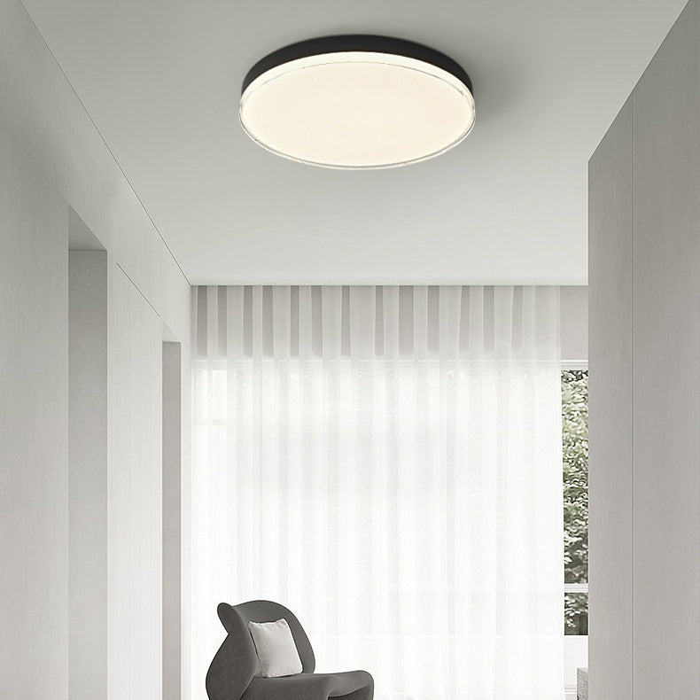 Moderne unbedeutende Aluminiumacrylsauer-runde Schatten-LED-Unterputz-Deckenleuchte für Schlafzimmer 
