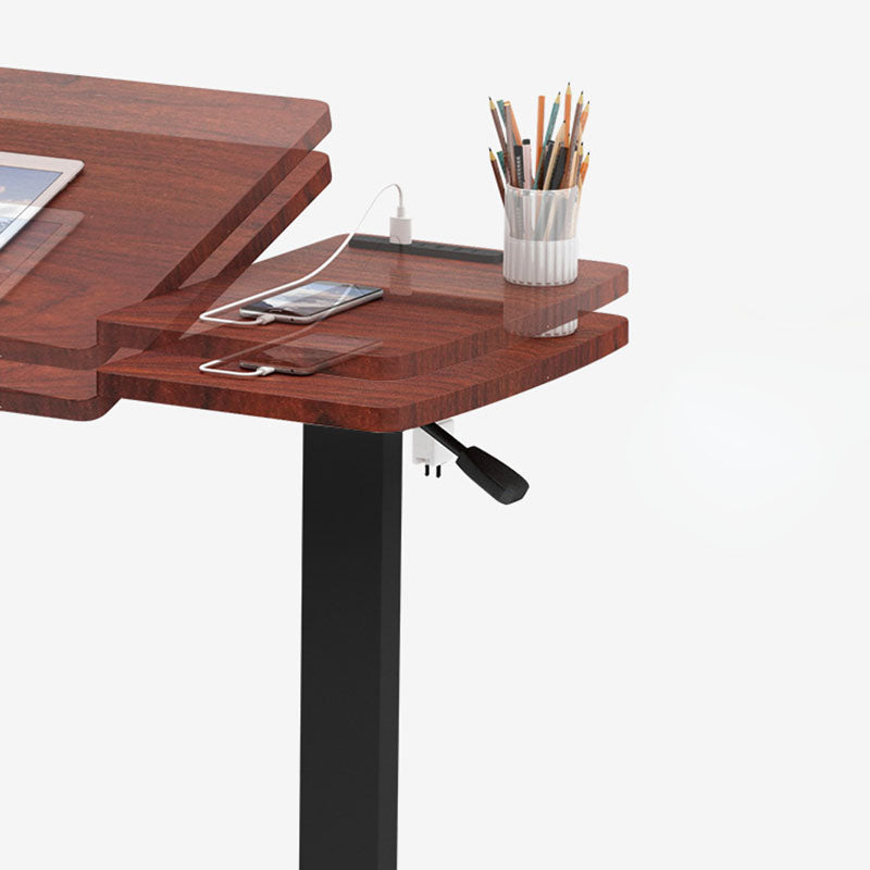 Moderner minimalistischer rechteckiger Beistelltisch aus umweltfreundlichem Holzwerkstoff und Karbonstahl, klappbar, für das Wohnzimmer 