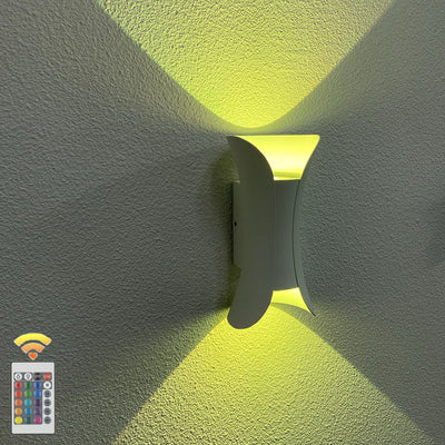 Moderne unbedeutende wasserdichte Rechteck-Aluminium-LED-Wandleuchterlampe für Terrasse im Freien 