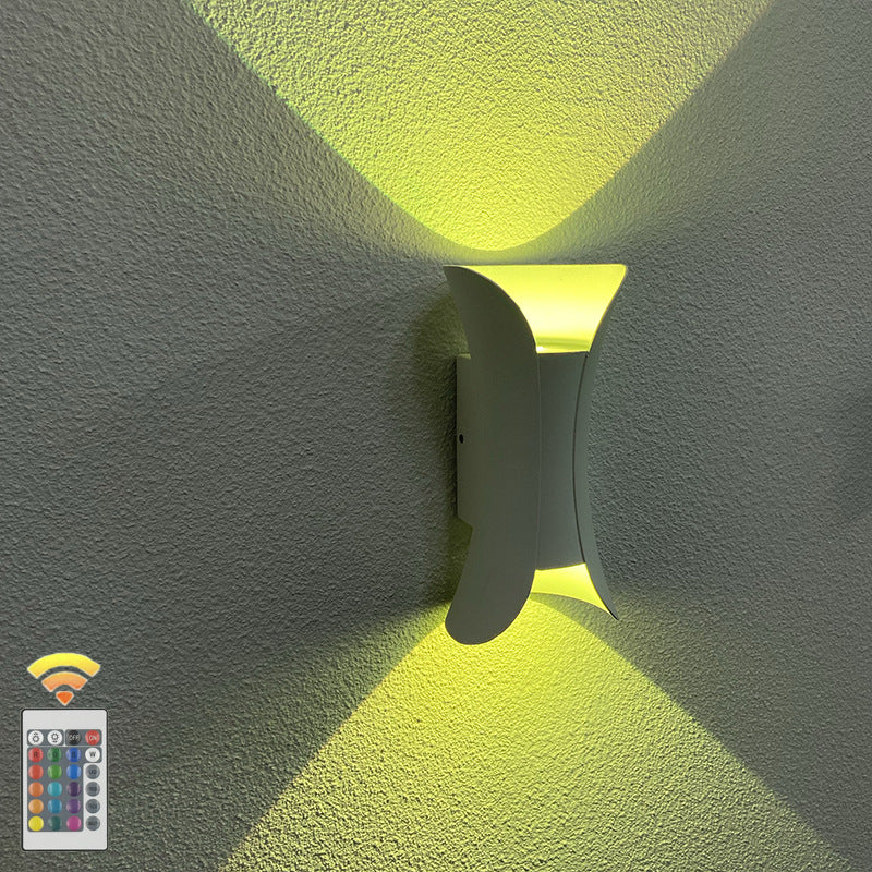 Moderne unbedeutende wasserdichte Rechteck-Aluminium-LED-Wandleuchterlampe für Terrasse im Freien 