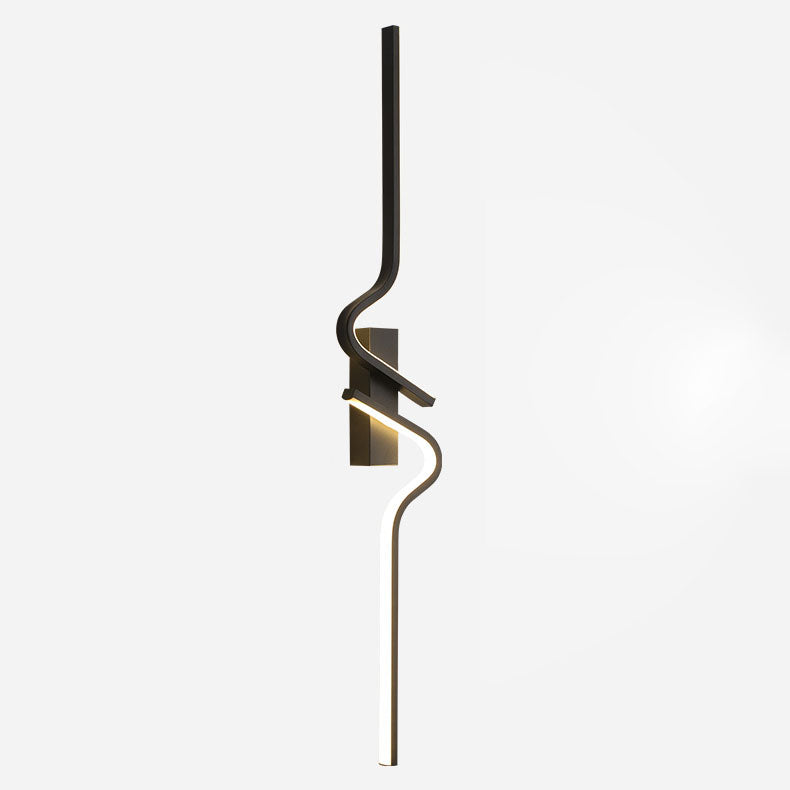 Zeitgenössische kreative Streifen Aluminium Silikongel LED Wandleuchte Lampe für Wohnzimmer 