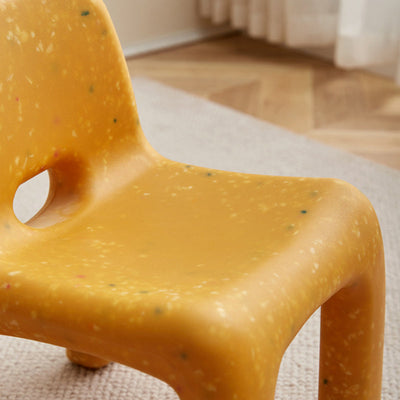 Chaise pour enfants en plastique carré créatif contemporain avec dossier pour salon 