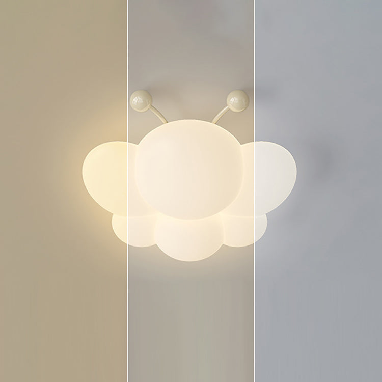 Plafonnier LED en fer PE abeille à montage affleurant pour chambre à coucher, simplicité moderne 