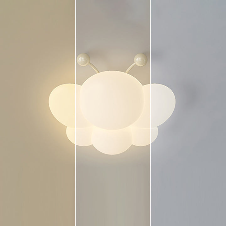 Plafonnier LED en fer PE abeille à montage affleurant pour chambre à coucher, simplicité moderne 