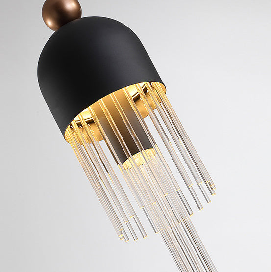 ثريا LED من الألومنيوم بتصميم غير منتظم عصري وزجاجي لقاعة المعيشة 