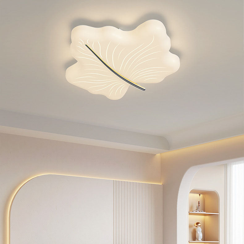 Moderne minimalistische Ahornblatt Eisen Acryl LED Unterputz Deckenleuchte für Schlafzimmer 