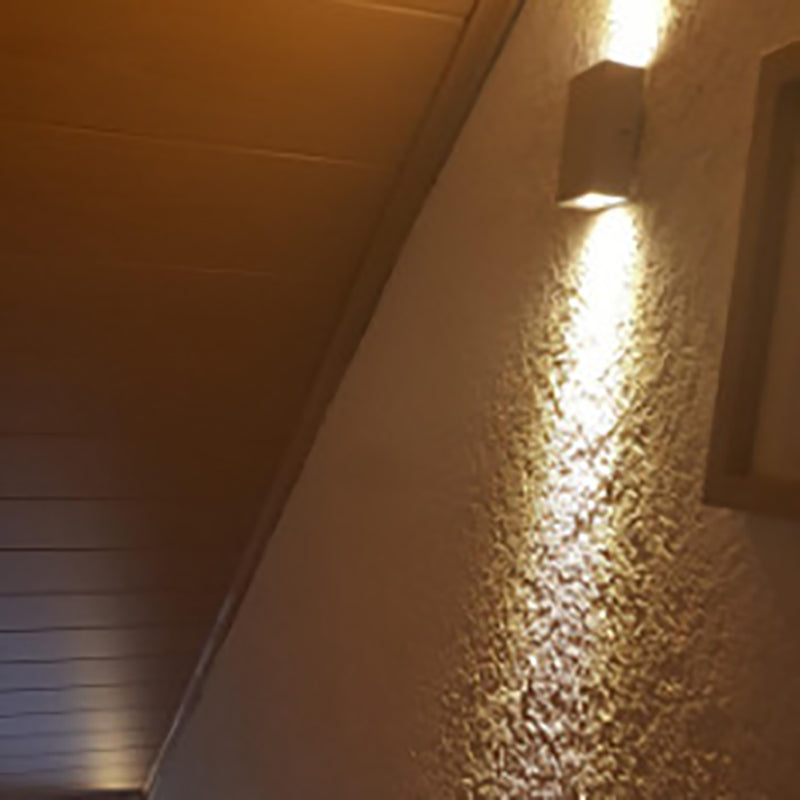 Modern Simplicity Waterproof Aluminum Cubic LED Wall Sconce Lamp For Outdoor Patio