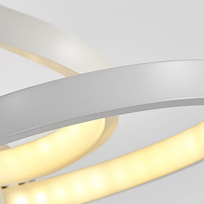 Zeitgenössische kreative Bar Wave Aluminium Acryl LED Wandleuchte Lampe für Wohnzimmer 