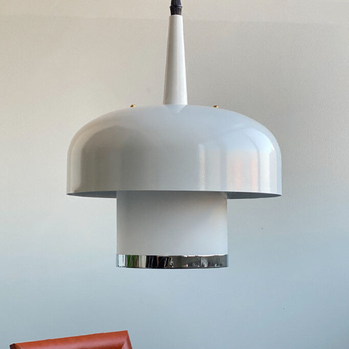 Nordic Vintage Dome Acrylic Shade 1-Light Pendant Light