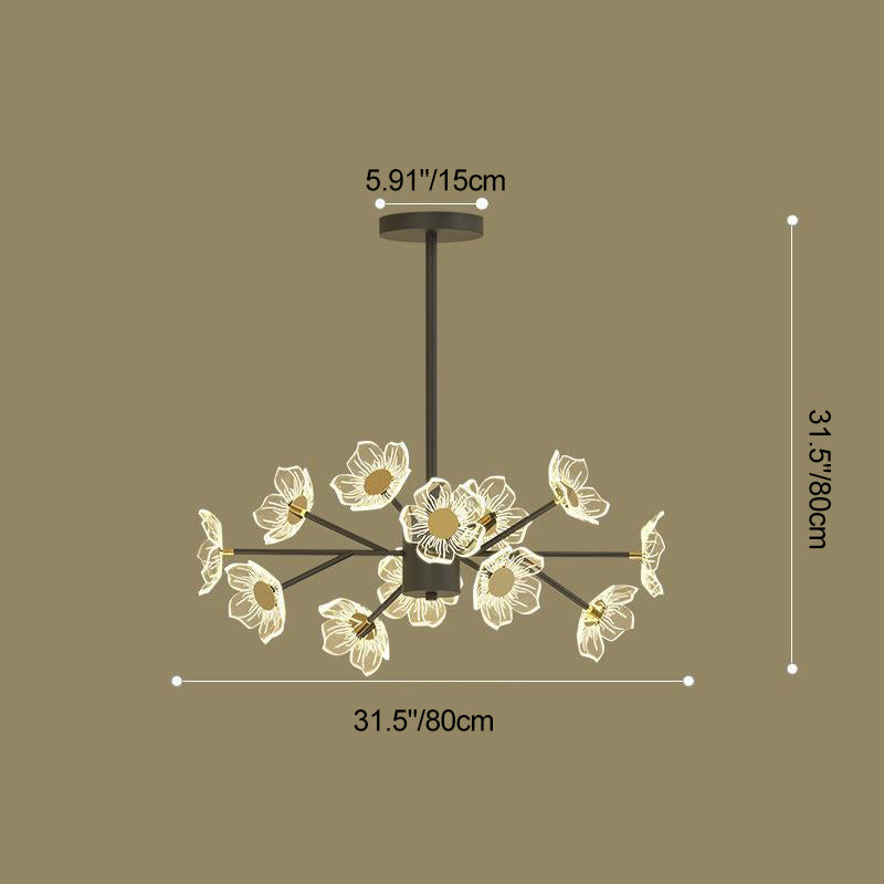 ثريات LED من الحديد المستدير البسيط الحديث لغرفة الطعام 