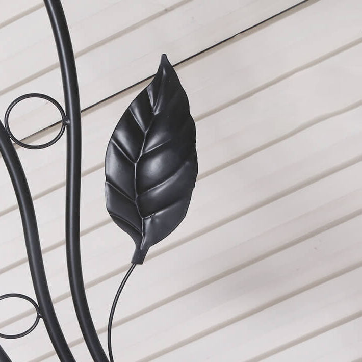 Retro Kreative Acrylblumen-Schirm Eisenblatt Deko-Rahmen 1-Licht Stehende Stehlampe 