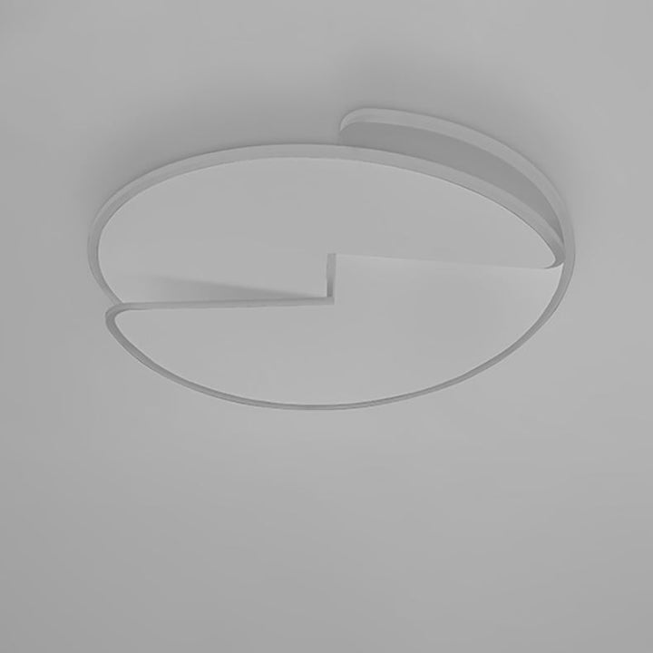 Plafonnier LED moderne minimaliste rond avec abat-jour en acrylique et fer pour chambre à coucher 