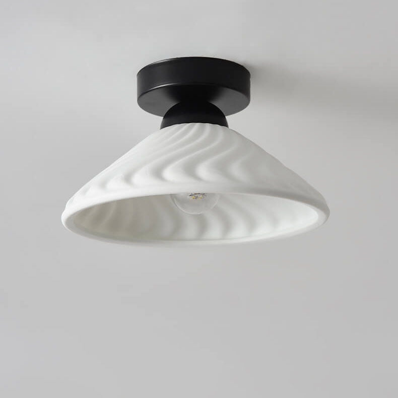 Plafonnier moderne en céramique de luxe léger à un feu 