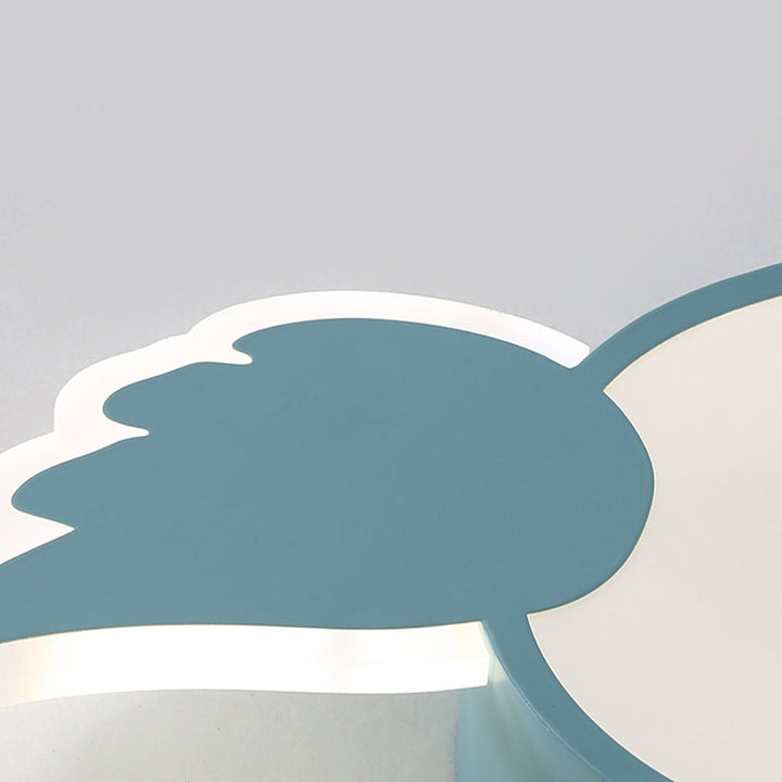 Les enfants créatifs contemporains adorent les ailes en aluminium fer acrylique silicone LED plafonnier pour chambre 