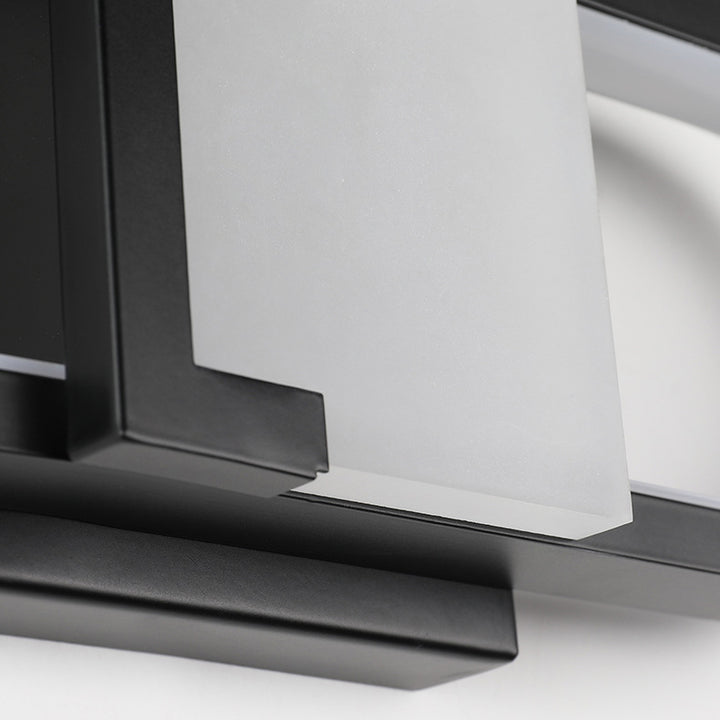 Applique Murale LED Ovale Rectangle Minimaliste Moderne en Fer et Aluminium Pour Chambre 