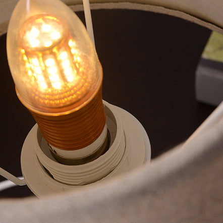 Moderne Art Deco Vase Basis Keramik Karton 1-Licht Tischlampe für Schlafzimmer 