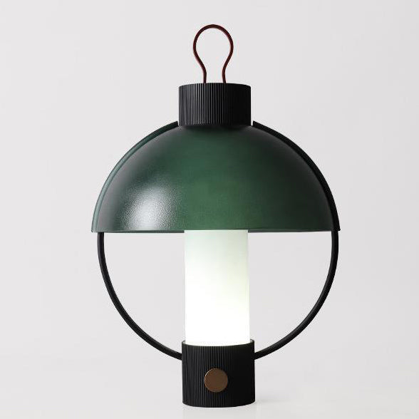 Zeitgenössische kreative runde Kuppelzylinder-Aluminiumglas-1-Licht-Tischlampe für Wohnzimmer 
