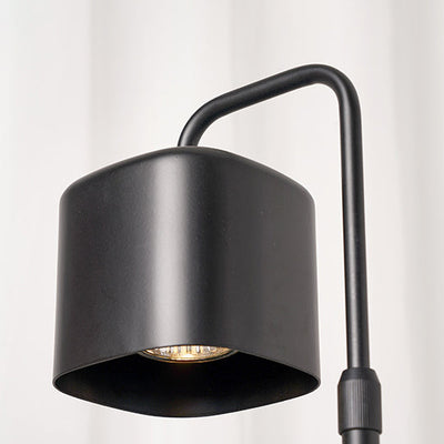 Lámpara de mesa de cera derretida de hierro cuadrado minimalista moderno de 1 luz para dormitorio 