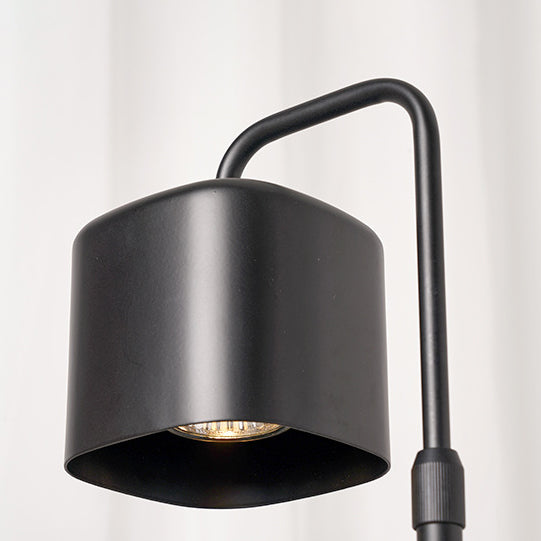 Lámpara de mesa de cera derretida de hierro cuadrado minimalista moderno de 1 luz para dormitorio 