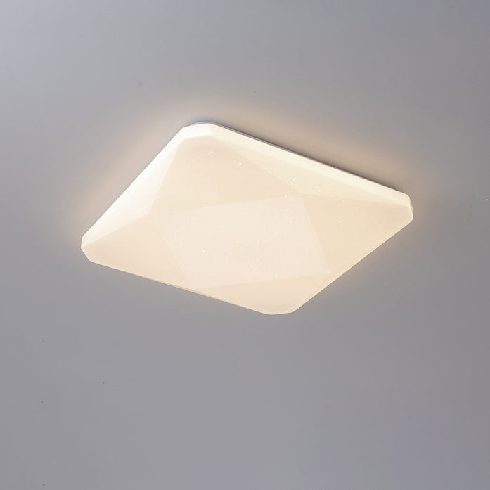 ضوء السقف المثبت بتقنية LED بظل مربع من الأكريليك الحديدي العصري بتصميم سماء مرصعة بالنجوم لغرفة المعيشة 