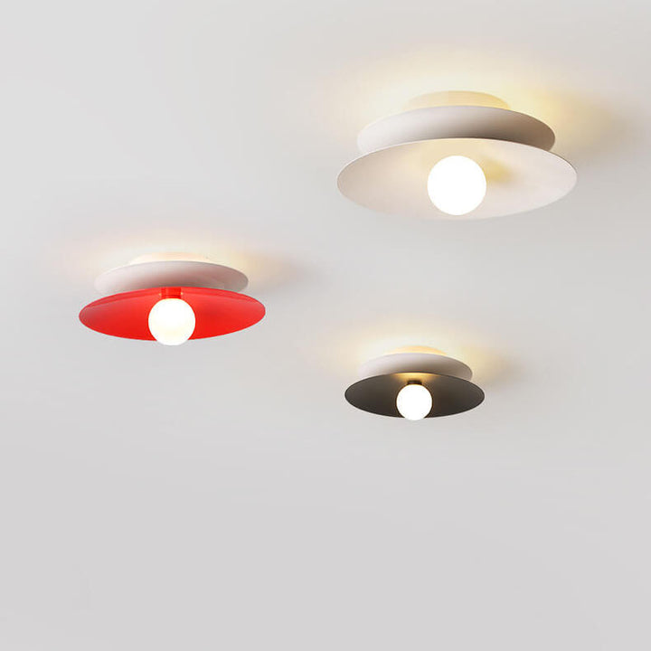 Moderne minimalistische Deckenleuchte aus Eisen und Acryl mit LED-Aufbauleuchte 