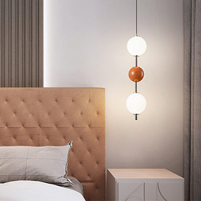 Moderne Art Deco Hebbare Multi Orb String Aluminium Acryl LED Pendelleuchte Für Schlafzimmer 