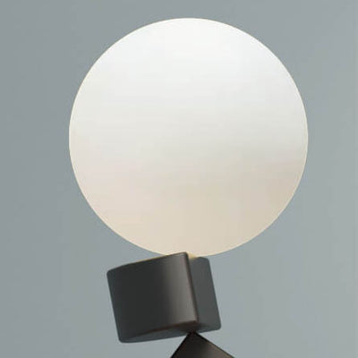 Modern Minimalist Geometric Blocks Stacked Iron Base 1-Light Table Lamp