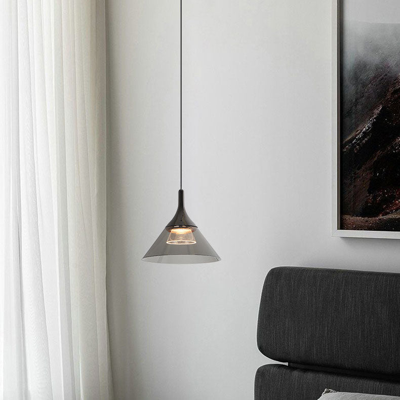 Suspension LED en acrylique et aluminium de forme coupe minimaliste moderne pour salle à manger 