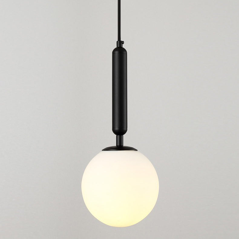 Lampe murale contemporaine Nordic Orb Hardware Glass 1-Light pour salon 